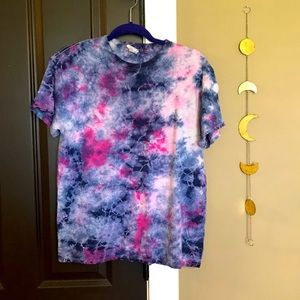 Purple and pink Tye Dye short sleeve shirt | top